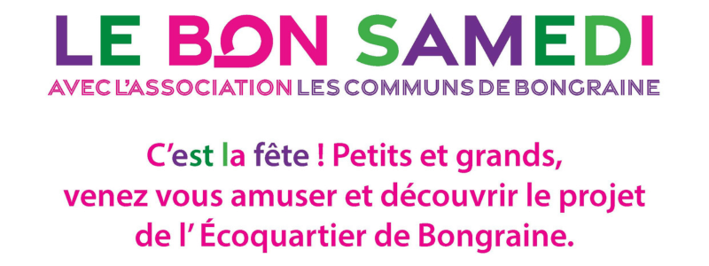 Bandeau bon samedi de bongraine 28 septembre animations